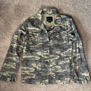 Sanctuary Olive & Khaki Camouflage Utility Jacket